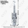 MOOXI Space Wars Movie Throne Military Conference Room Scenario Model Building Block DIY Diorama Bricks For Kids Montessori Toys