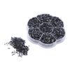 14400pcs Rhinestones Shiny Transparent Decorative Nail Art Accessories for Clothes ShoesS601 Black