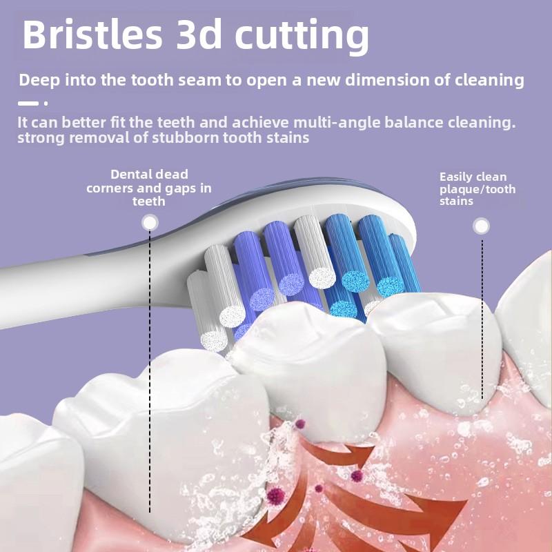 Adapt To Usmile Electric Toothbrush Head Replacement Head Tpe Rubber Nylon Brush Silk Candy Bag Independent Brush Head