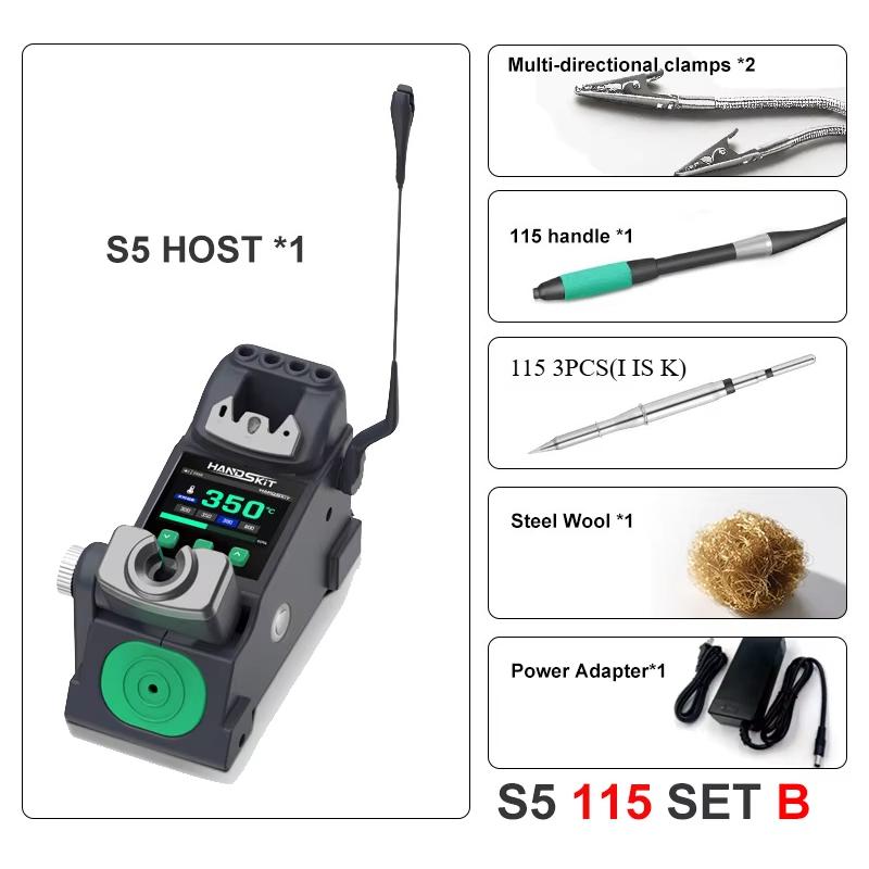 3-in-1 S5 Soldering Station | C210/C245/C155 Handle Compatible | Auto Sleep & Energy Saving | 120W-200W Adjustable Power
