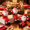 Accesorii Mici pentru Scena de Crăciun Figurină Articulată Moș Crăciun Imprimată 3D, Ornament cu Articulații Mobile Decorațiune pentru Birou, Masă de Crăciun,