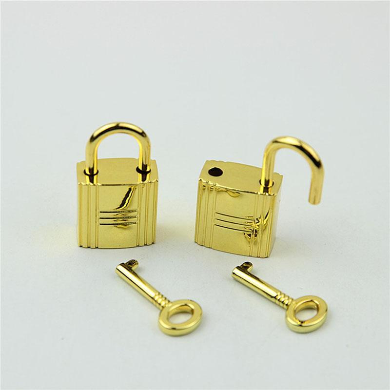 Square Metal Clasp Turn Lock Twist Key Locks DIY Handbag Purse Closure Bag Parts Leather Hardware Accessories
