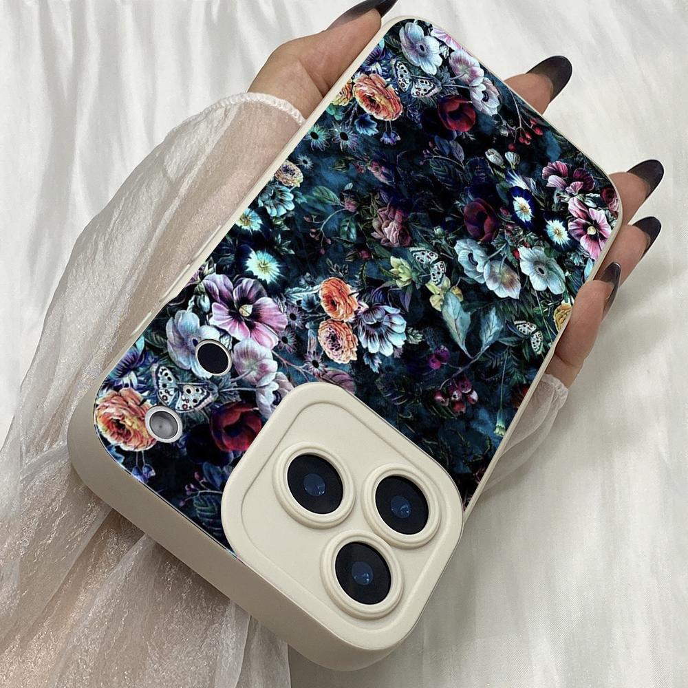 M441 Classic Painting Flower Aesthetic Eyes Angel Eyes Soft Phone Cases for iPhone Samsung Galaxy Xiaomi Rdemi Huawei Honor Infinix Realme All Model