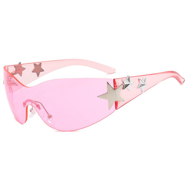 Fashion One Piece Sunglasses Women Luxury Cyber Punk Designer Y2k Sun Glasses Goggle Eyewear Shades Lentes Mujer