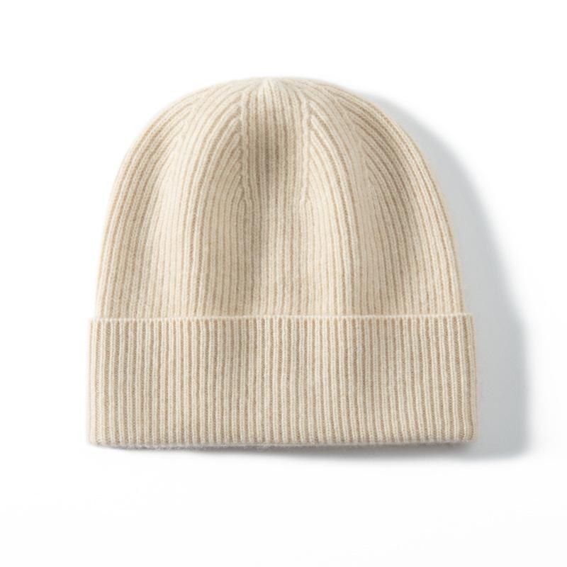 Unisex Winter Cashmere Knit Wide Fit Head Wrap Hat