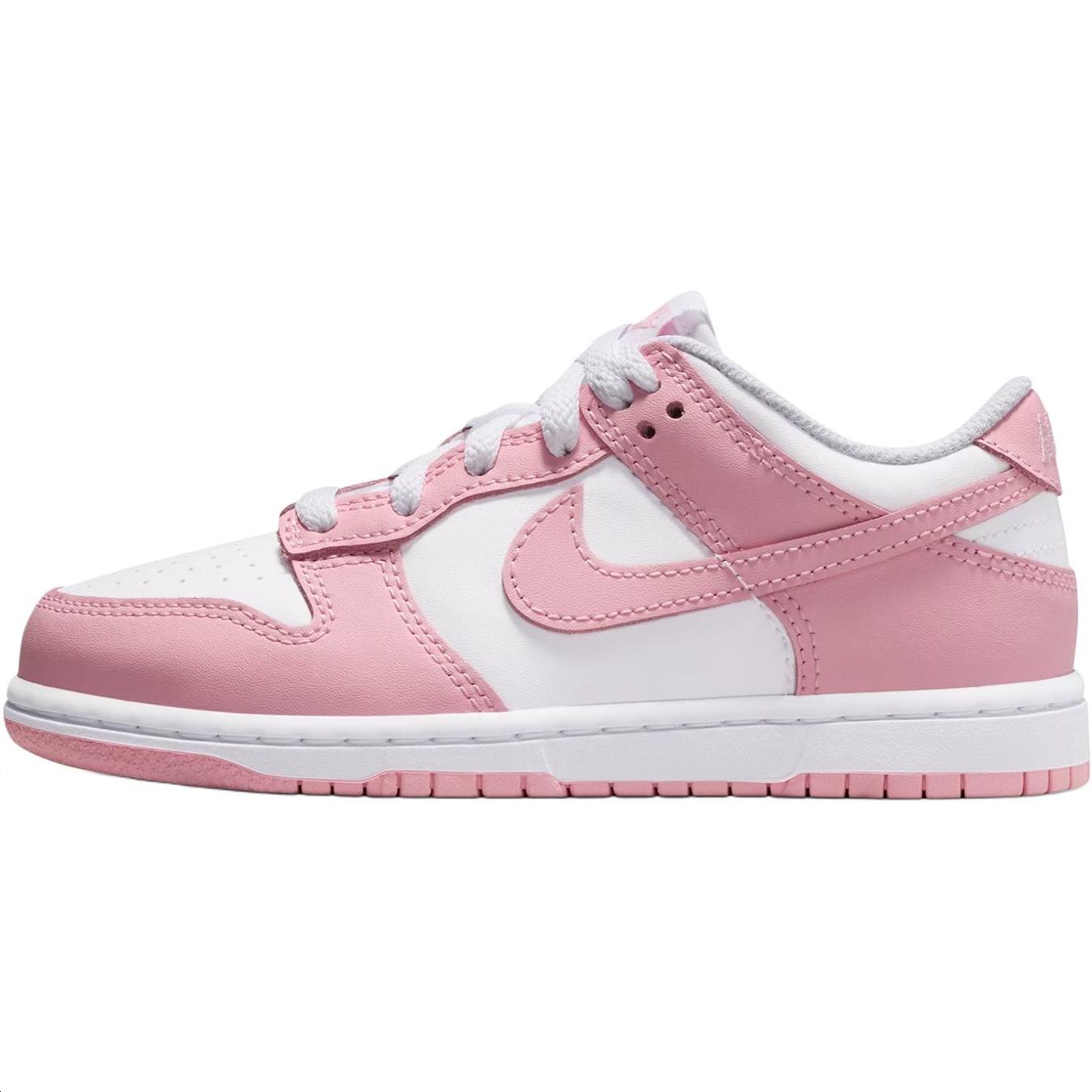 (PS) Nike Dunk Low White Medium Soft Pink Kids FB9108-125 EU 29.5