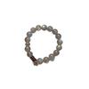 Handmade Gray Moonstone Crystal Bracelet With Agarwood Bead New Chinese Style Zen Womens Single Circle