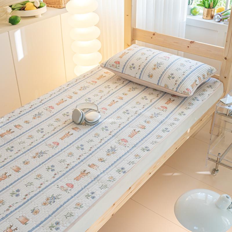 (Student Season) Small Fresh Printed Cotton Bed Cover Student Bed Cover