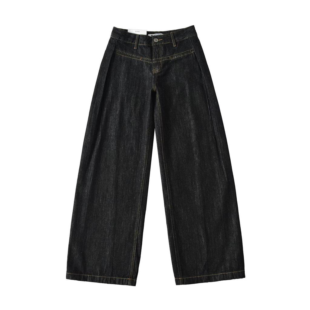 Europejskie i Amerykańskie Damskie Jeansy Banana z Niskim Stanem - Modne, Codzienne i Luźne.