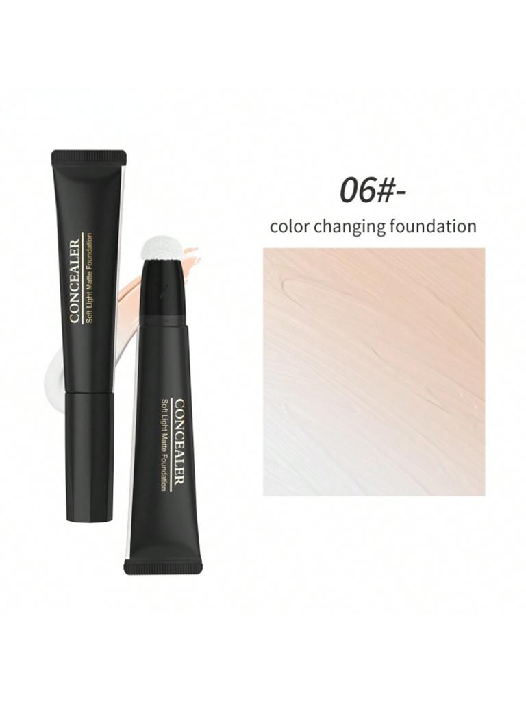 1PC Concealer Liquid Foundation, Warming Liquid Foundation Brightens The Skin Color, Improves The Co
