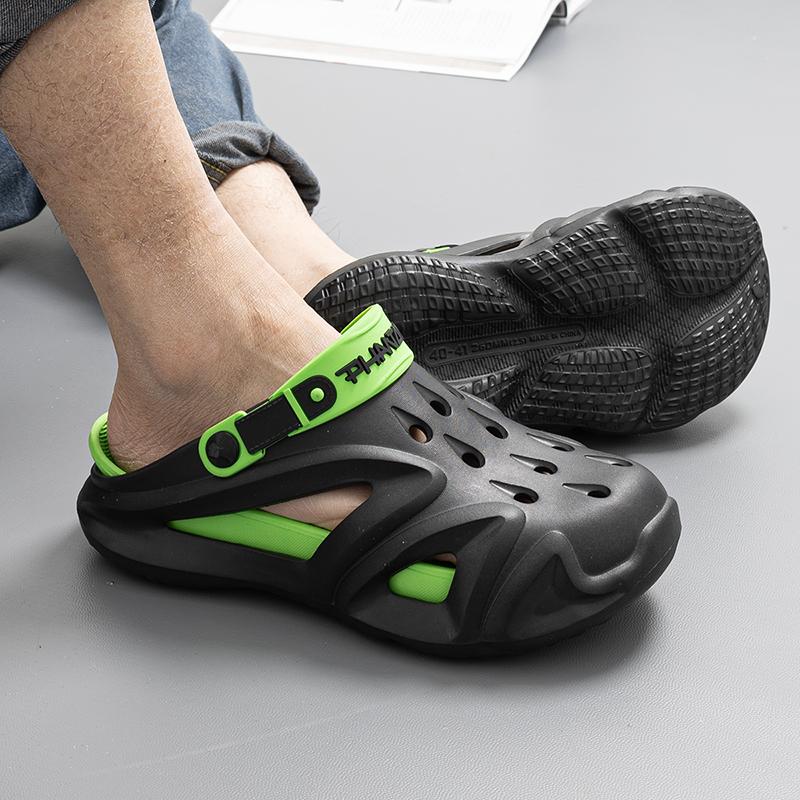 

Wanux/мужские летние сандалии из ЭВА, легкие тапочки на толстой подошве, повседневная обувь с отверстиями 44-45