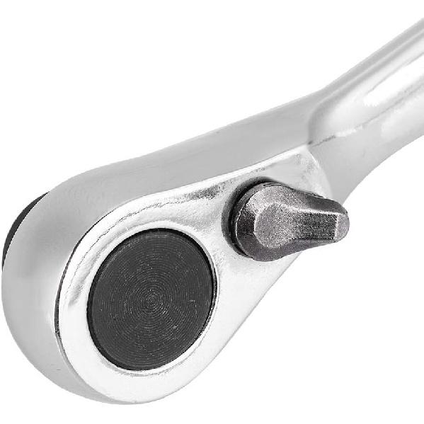 Socket Ratchet, 1/4 Inch Mini Screwdriver Hex Wrench 72-Tooth Reversible Drive Ratchet Spanner for Factory Car Repair Maintenance Workshop(130mm)