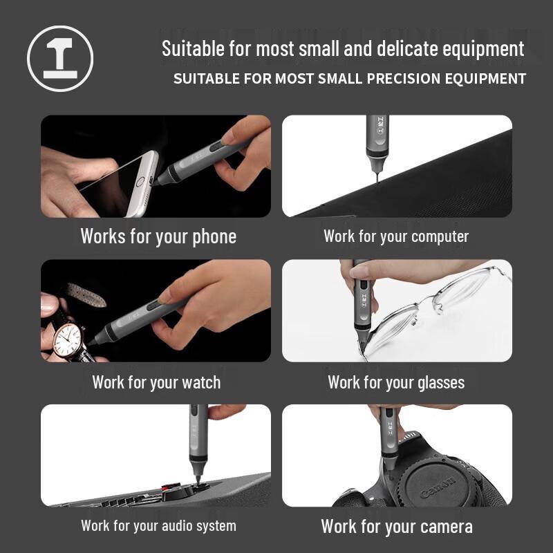 GREENER Mini Precision Rechargeable Electric Screwdriver Kit CN plug (adapter included)