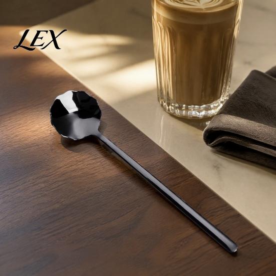 Coffee Stirring Spoon for Kids 304 Stainless Steel Lace Dessert Spoon, Easy Cleaning Cutlery Kids, Metal Teaspoon Home Kitchen Cafe Use Compact Spoons