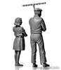Master Box 1/35 Scale European Civilian Plastic Model Kit (2 Children and 2 Men) MB35067