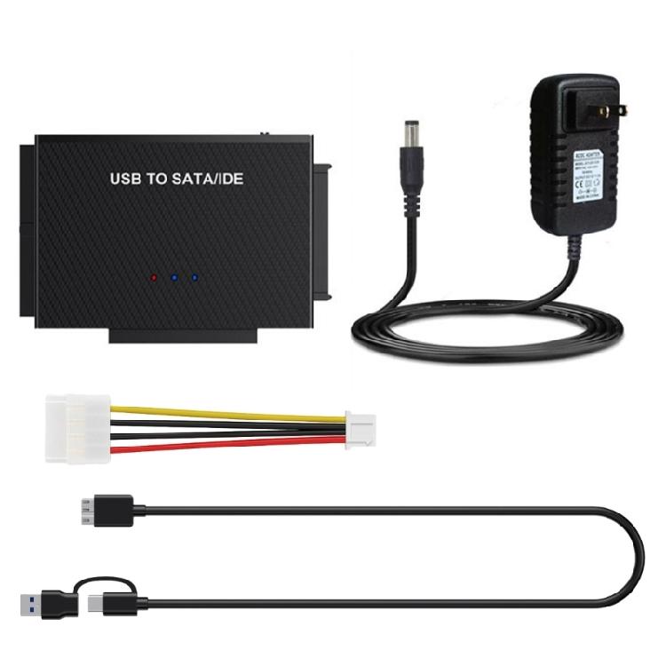 

USB3.0 Hard Drive Adapter IDE Sata Hard Drive 2.5 3.5 SSD HDDs To Usb Converter with Power Switching Plug