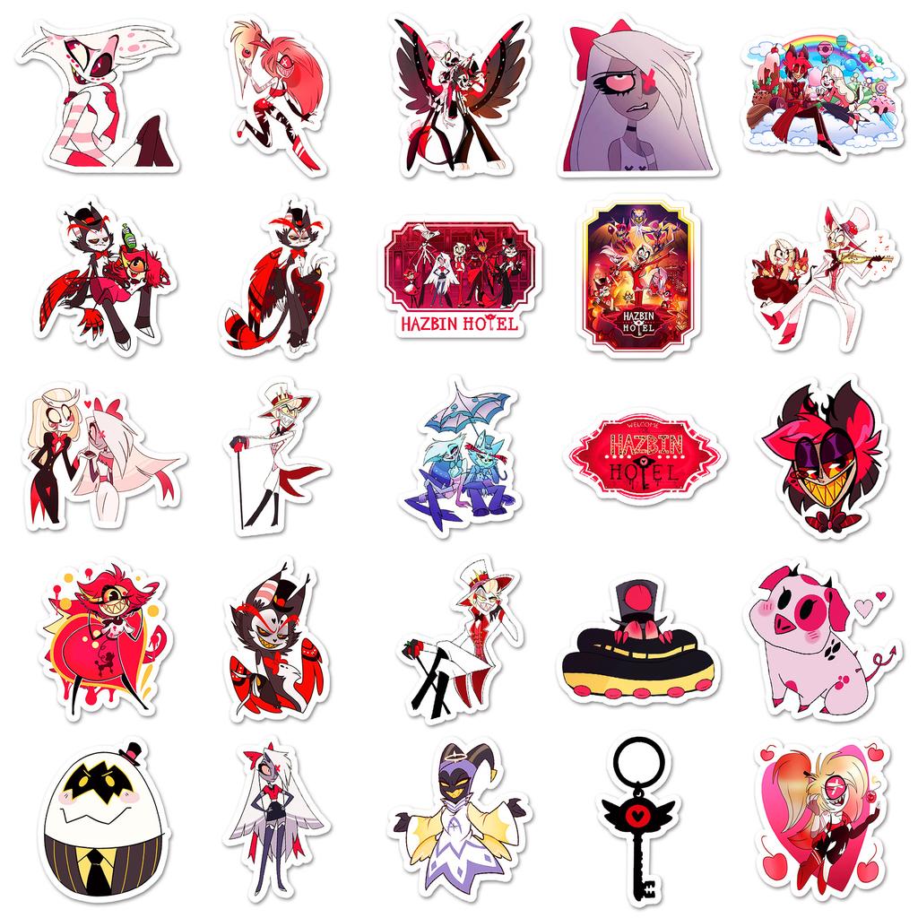 50pcs Suitcase Stickers Scooter Computer Tablet Cartoon Decoration