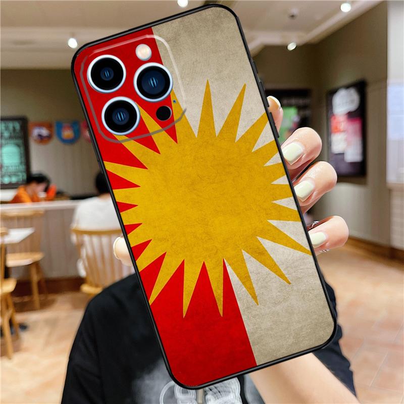 

Yazidis Flag Case For iPhone 17 16 15 14 13 12 11 Pro Max Mini Plus 16e 17 Air Bumper Cover Accessories iPhone 15 Pro