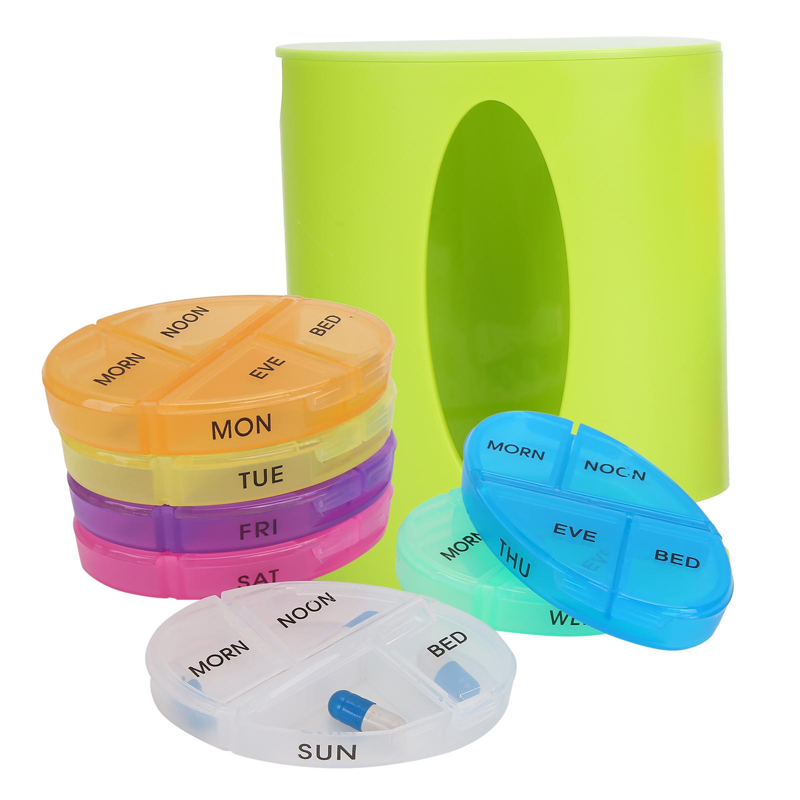 

Travel Portable Pills Case Storage Box Household Medicine Capsule Organizer for Elderly