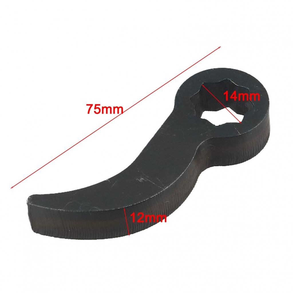 1/2 Pry Bar Wrench Adaptor Metal Head, Crowbar Adapter Head 14mm, Tool, Black