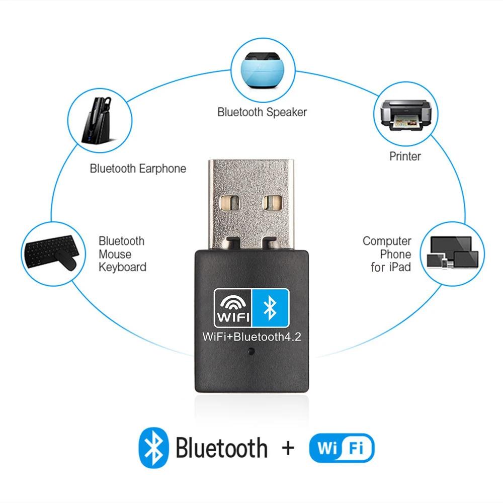 2 w 1 USB WiFi i Bluetooth 150 Mb/s USB WiFi Bluetooth Adapter 2,4 GHz Bezprzewodowy Zewnętrzny Odbiornik Nadajnik RTL8723 WiFi Dongle