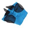 Horse Mesh Fly Mask Breathable Elastic Horse Face Mask with Ears Protection Riding Equestrian Equipment Blue