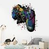 Watercolor Colorful Game Mechanical Wall Stickers for Children Room Kid Boy Home Decor Wall Decal Bedroom Living Room Decoration