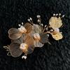 Pearls Wedding Headdress Exquisite Flower Pinch Hair Clip Sweet Bridal Hairpin  Party