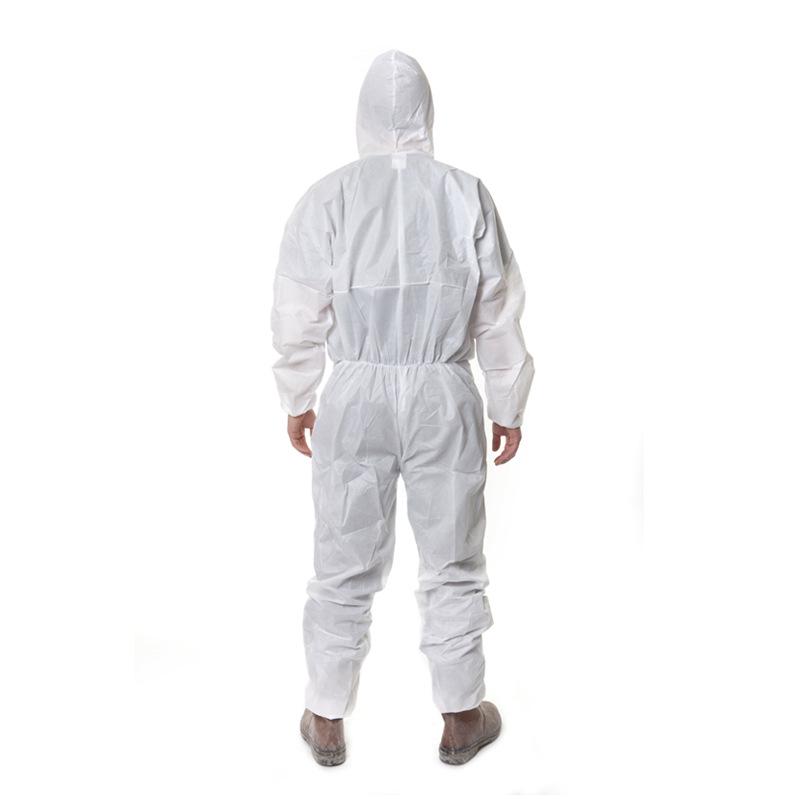 3M 4515 White Breathable Coverall with Hood, Protective Suit for Spray Painting, Pesticide Application, Lab Use, and Dust Protection.