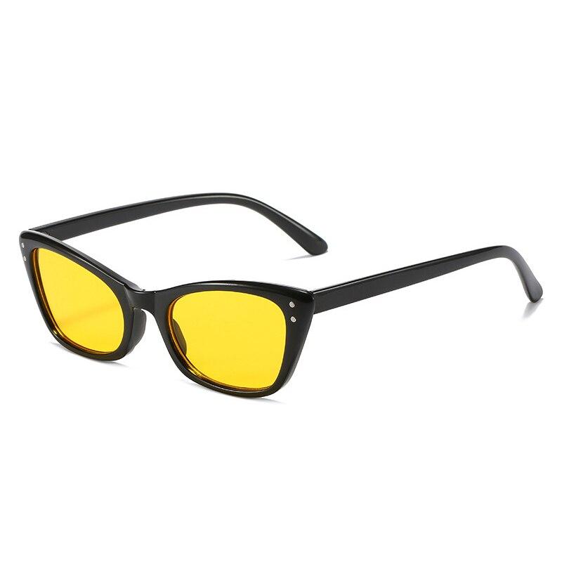 Lunettes De Soleil Ovales Rétro à Rivets - Verres Dégradés Bleu/jaune, Protection UV400, Unisexe