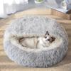 Winter Plush Cat Bed round Cushion Warm Cat House Basket Pet Sleep Bag Kitten Nest Kennel Soft Cozy Nest for Small Dogs And Cats