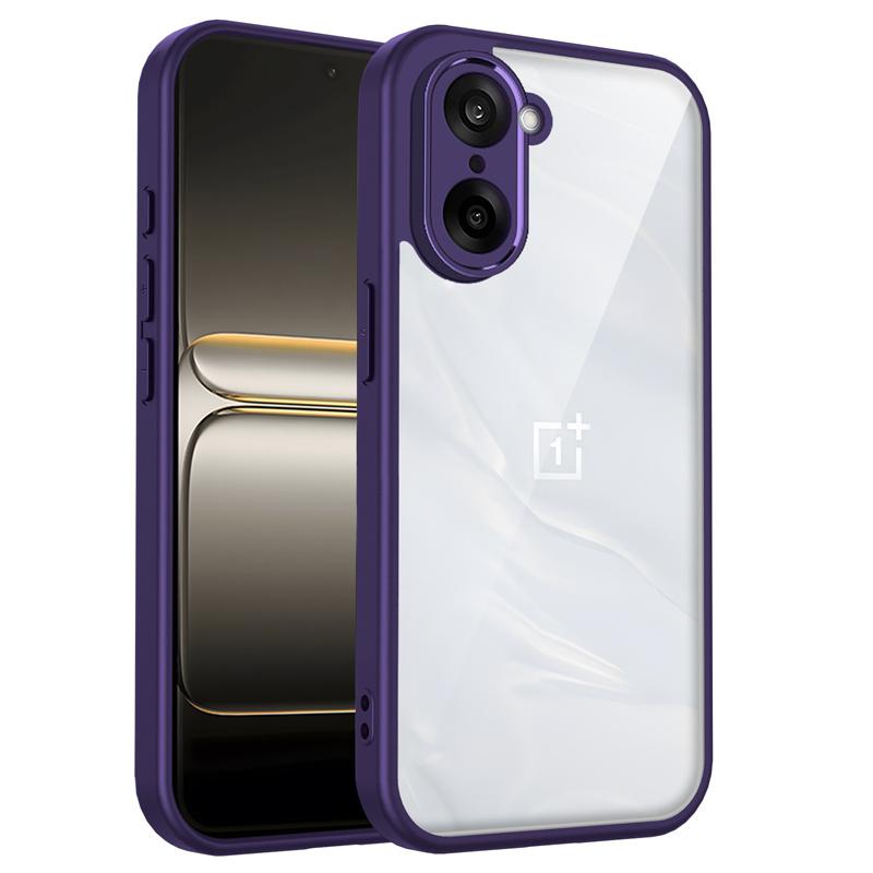 OnePlus Nord CE5 CPH2719 Case Shockproof Silicone TPU Bumper with Clear Back Hard Cover Phone Case for OnePlus Nord CE 5 CPH2719