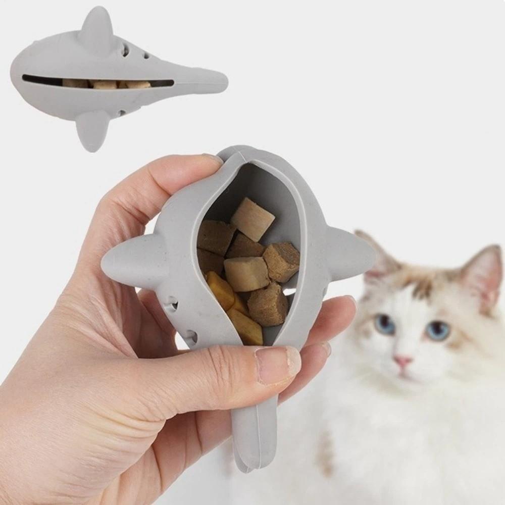 Food Leakage Cat Treat Feeder Fish-Shaped Interactive Cat Toy Cats Slow Feeders  Foraging Game