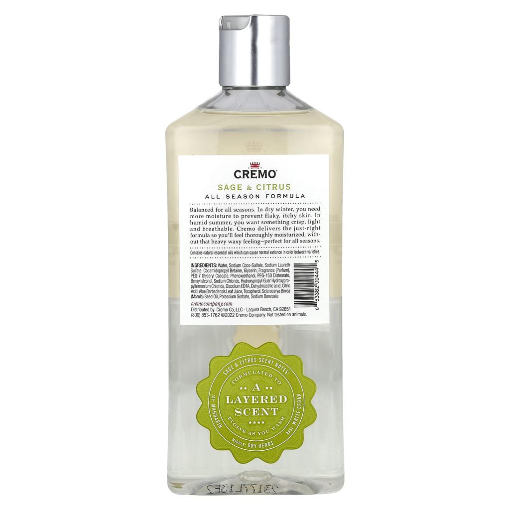 All Seasons Body Wash, No. 2, Sage & Citrus, 473 Ml (16 Fl Oz)