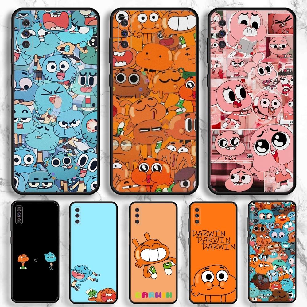 The Amazing World of G-Gumball Phone Case For Samsung Galaxy A13,A21s,A22,A31,A32,A52,A53,A71,A80,A91 Soft Black Phone Cover