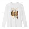Womens T Shirt Brown Sugar Melanin Black Woman Lips Funny Babe 2XL vintage Washed Casual fashion graphic Versatile homme