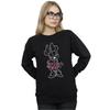 Disney Womens/Ladies Minnie Mouse Outline Polka Dot Sweatshirt
