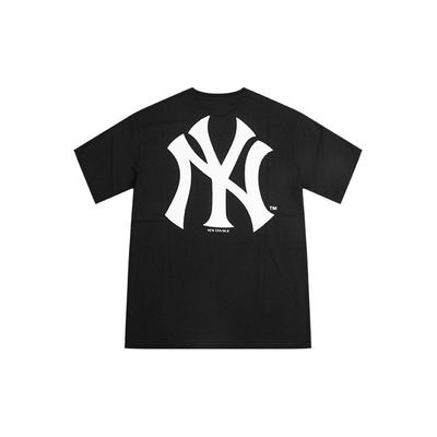 New Era MLB Series New York Yankees Klasické tričko s kulatým výstřihem a krátkým rukávem s logem NY na zádech Unisex tričko Černé 12711605