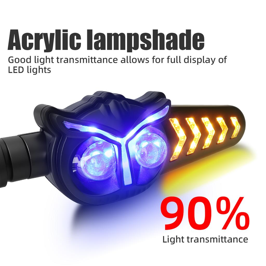 2PCS Motorcycle LED Turn Signal Light 12V 24V Safe Flashing Indicator Lamp Tail Brake lamp Decorative Lamp DRL For YAMAHA Honda