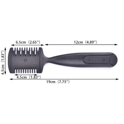Double Side Hair Razor Comb Layer Shaper Cutting Thinning Comb With Blade