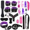 19pcs Adult Toys Fun Bed Game Fetish Restraints Play Set Binding Games Toys For Couple