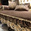 European Sofa Cover Luxury Short Plush Quilting Non-slip Sofa Cushion Thicken 1/2/3/4 Seat Couch Cushion Sofa Towel Home Decor