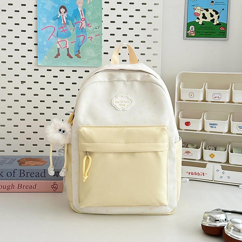 Cute Backpack Versatile Fresh Travel Lightweight Large-capacity Backpack College Student High School Junior High School Girl Schoolbag Girl
