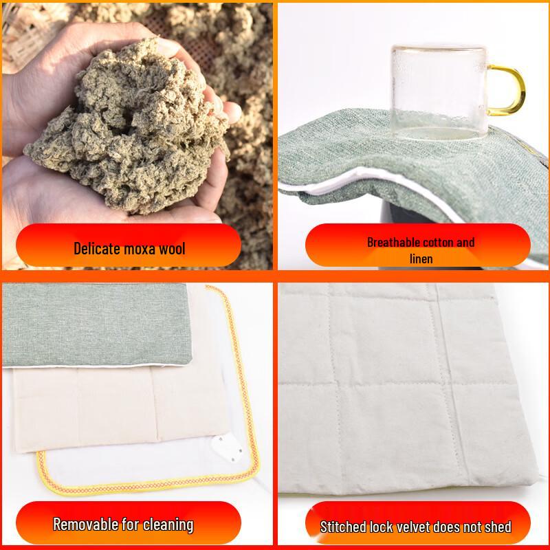 Qiao Meiren Electric Heated Moxa Velvet Seat Cushion