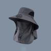 Long-lasting Fishing Sun Shading Cap Portable Wide Brim Fan Hat for 3.7V/300mAh Gardening
