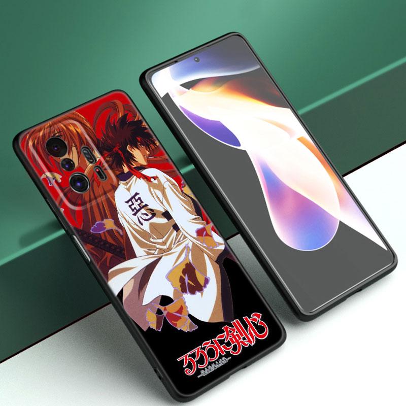 Rurouni Kenshin Anime Black Phone Case For Xiaomi Mi 9 SE 8 10 10T 11 12 13 Lite 9T 11T 12S 12T 13T 14 Pro 5G NE 11i 12X