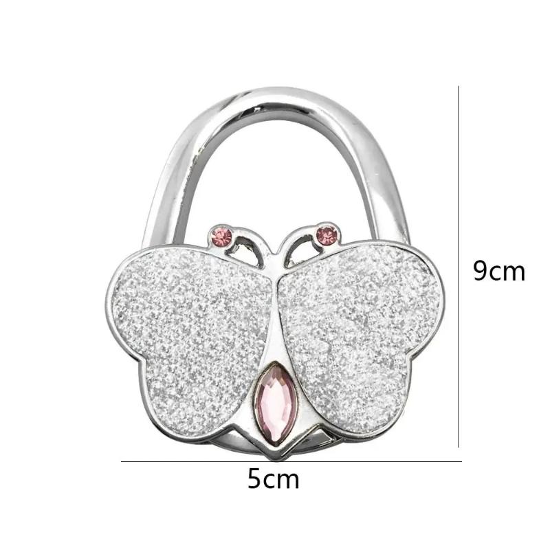 Bärbar Fjäril- Rosett Bordsväska Krok Mode Multifunktionell Vikbar Damväska Spänne Handväska Krok För Väskupphängning
