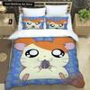 3D Printing Cartoon Lovely Hamtaro Bedding Set Duvet Cover Pillow Set Birthday Gift Children Quilt Cover Bedding Home Textiles