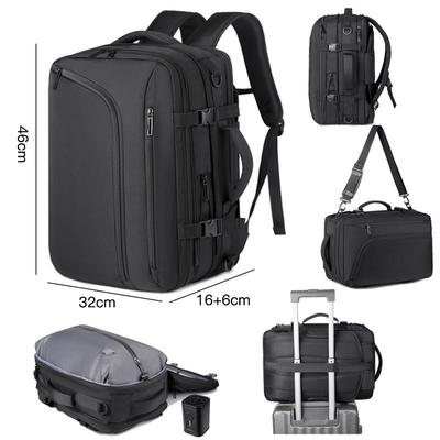 Multifunctional Travel Laptop Backpack, Expandable Vacuum Compressible Carry-On, Single Shoulder Bag for Men and Women