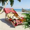 Rilakkuma Print Beach Towel, Large Soft Quick Dry Towel for Beach Camping Swimming